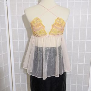 Victoria Secret Lingerie Chemise Babydoll top Sz L